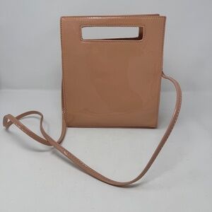 Forever 21 Women's Pink Clutch/Cross Body Purse with Long Removable Strap